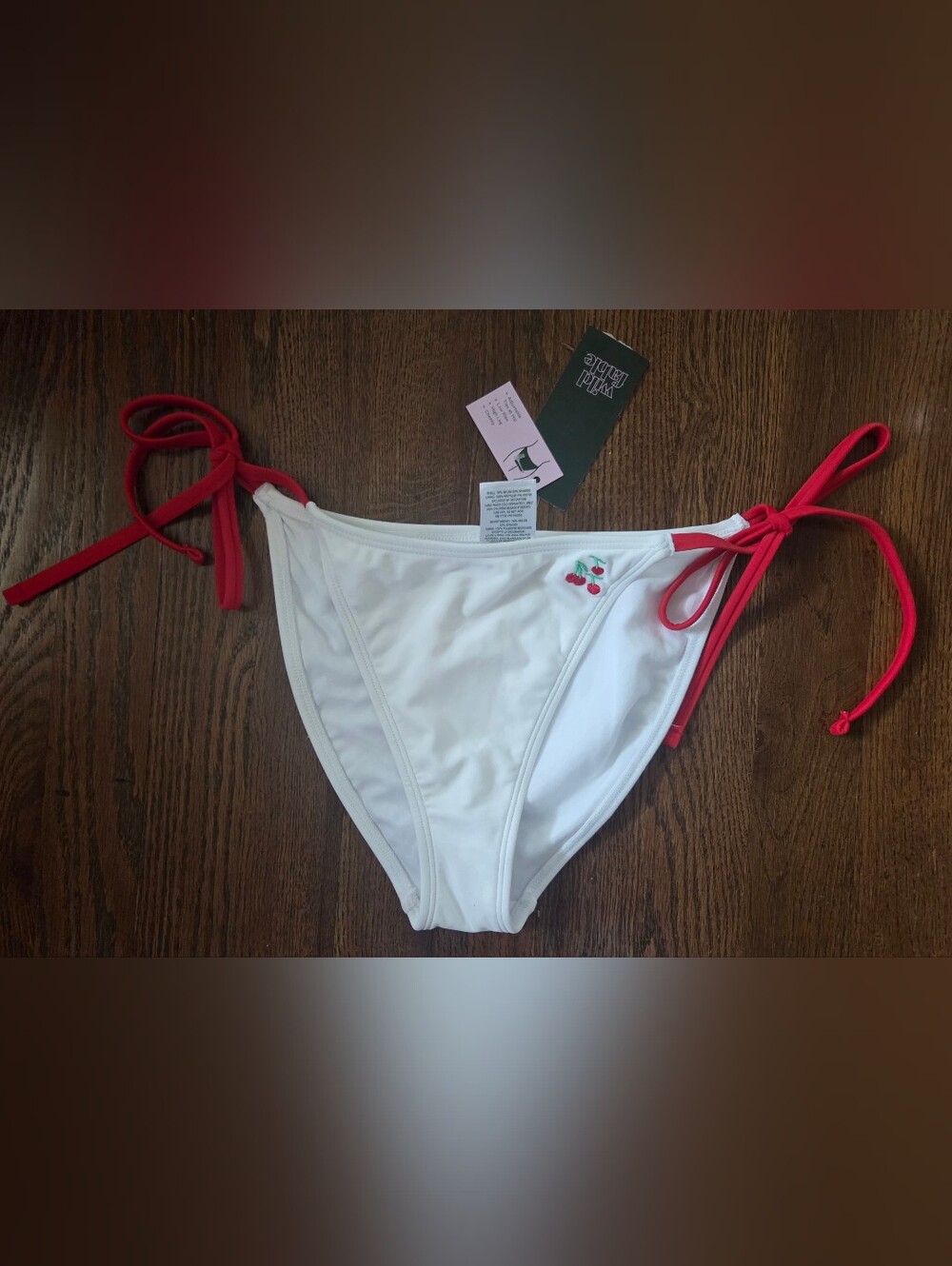 New Wild Fable Womens Small 4/6 Cherry Bikini Swim Bottoms